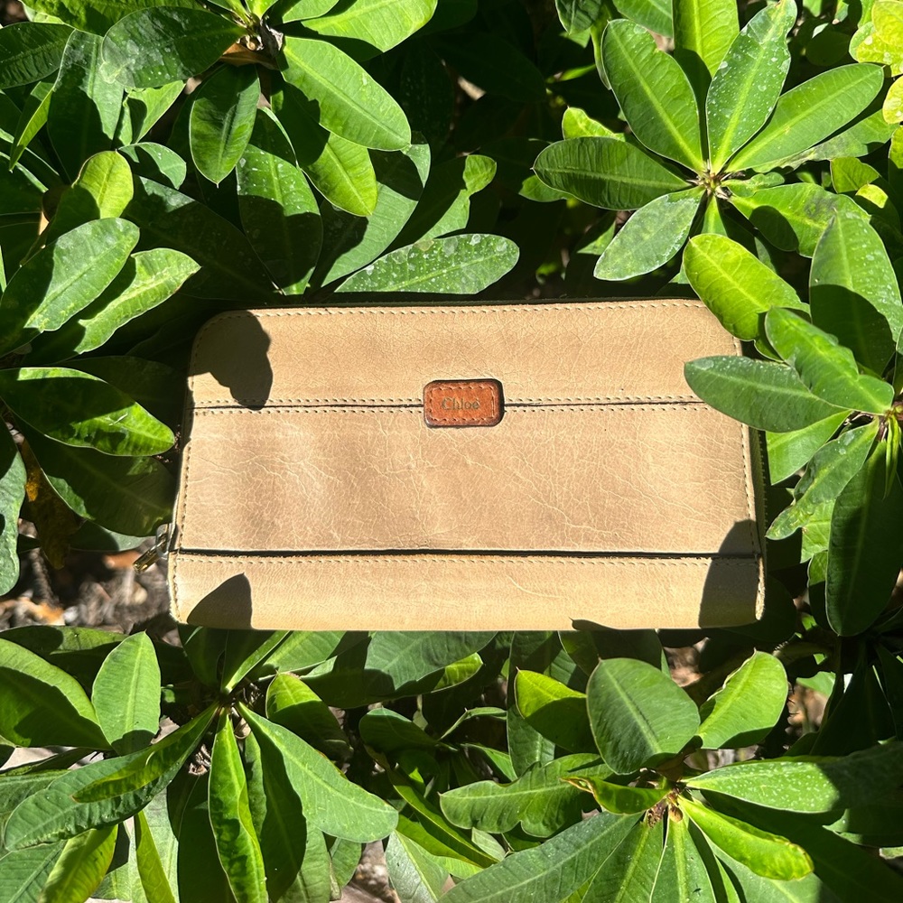 Chloe wallet light pink leather